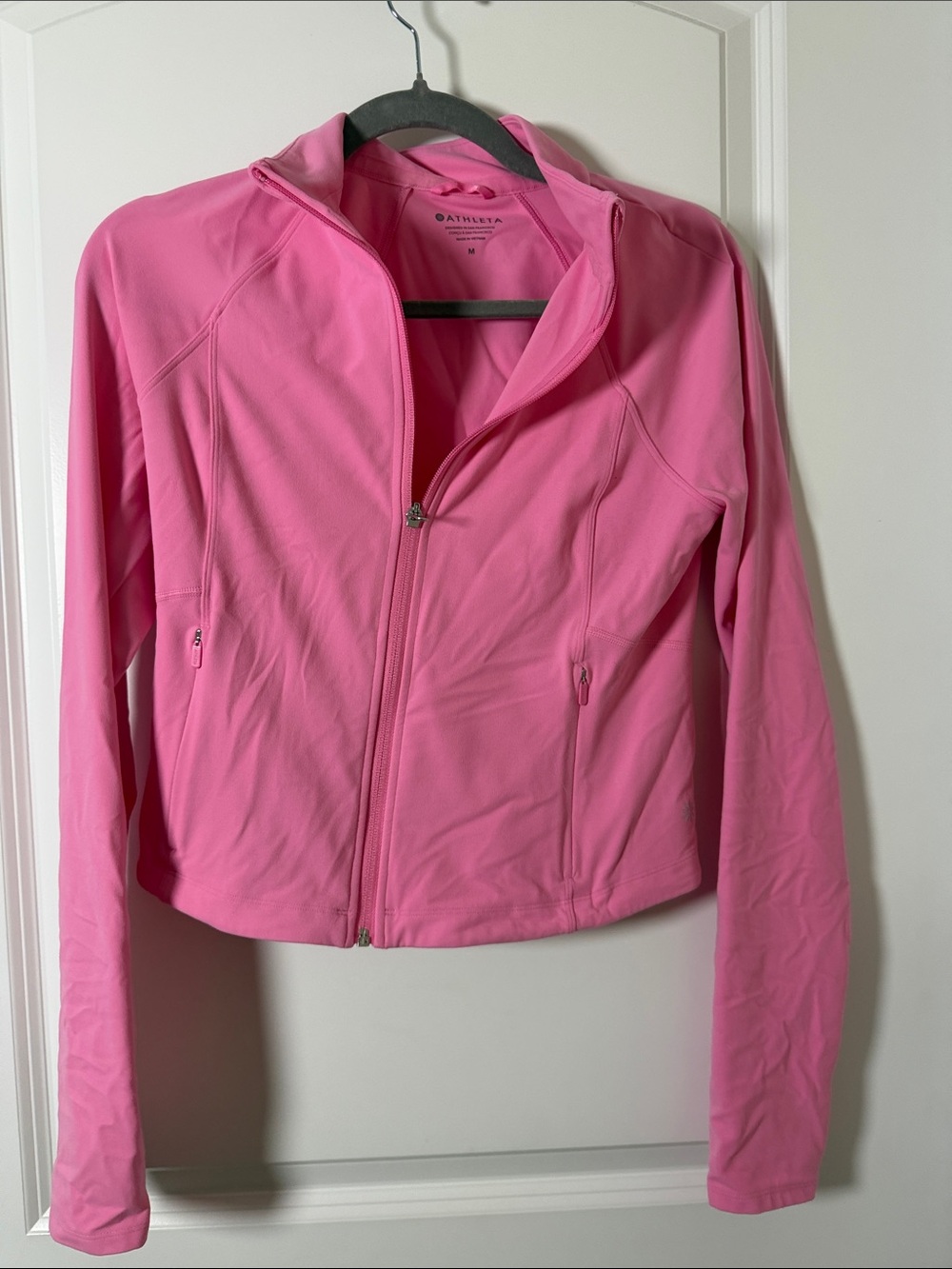 Athleta Bright Pink Full-Zip Active Jacket
